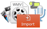 vários dispositivos e formatos